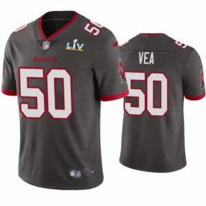 High quality Vita Vea Buccaneers Pewter Super Bowl Lv Vapor Limited Jersey