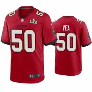 Premium Vita Vea Buccaneers Red Super Bowl Lv Game Jersey