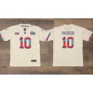 Premium Men's Kansas City Chiefs #10 Isiah Pacheco White Super Bowl LVII Patch Vapor Untouchable Limited Stitched Jersey