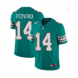 Superb Mens Miami Dolphins 14 Ryan Fitzpatrick Aqua Green Alternate Vapor Untouchable Limited Player Football Jersey