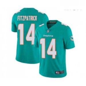 Exceptional Mens Miami Dolphins 14 Ryan Fitzpatrick Aqua Green Team Color Vapor Untouchable Limited Player Football Jersey