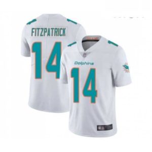 Outstanding Mens Miami Dolphins 14 Ryan Fitzpatrick White Vapor Untouchable Limited Player Football Jersey