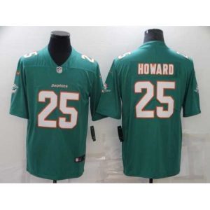 Outstanding Men's Miami Dolphins #25 Xavien Howard Green Nike Aqua Player Limited Jersey