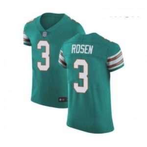 Gorgeous Mens Miami Dolphins 3 Josh Rosen Aqua Green Alternate Vapor Untouchable Elite Player Football Jersey
