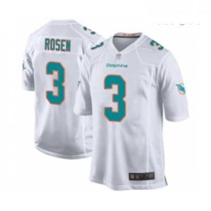 Outstanding Mens Miami Dolphins 3 Josh Rosen Game White Football Jersey