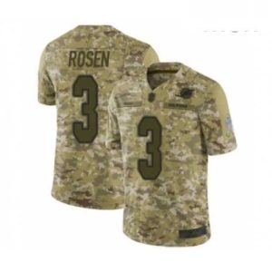 Outstanding Mens Miami Dolphins 3 Josh Rosen Limited Camo 2018 Salute to Service Football Jersey