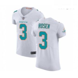 Exceptional Mens Miami Dolphins 3 Josh Rosen White Vapor Untouchable Elite Player Football Jersey