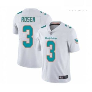 Exquisite Mens Miami Dolphins 3 Josh Rosen White Vapor Untouchable Limited Player Football Jersey