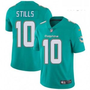 Outstanding Mens Nike Miami Dolphins 10 Kenny Stills Aqua Green Team Color Vapor Untouchable Limited Player NFL Jersey