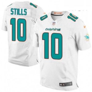 Superior Mens Nike Miami Dolphins 10 Kenny Stills Elite White NFL Jersey