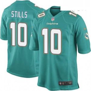 Exquisite Mens Nike Miami Dolphins 10 Kenny Stills Game Aqua Green Team Color NFL Jersey