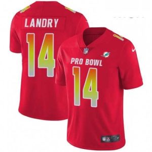 Superior Mens Nike Miami Dolphins 14 Jarvis Landry Limited Red 2018 Pro Bowl NFL Jersey