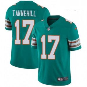 Finest Mens Nike Miami Dolphins 17 Ryan Tannehill Aqua Green Alternate Vapor Untouchable Limited Player NFL Jersey