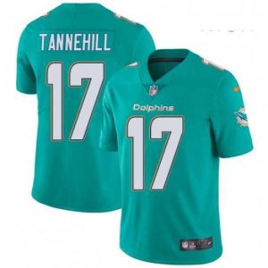 Outstanding Mens Nike Miami Dolphins 17 Ryan Tannehill Aqua Green Team Color Vapor Untouchable Limited Player NFL Jersey
