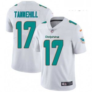 Outstanding Mens Nike Miami Dolphins 17 Ryan Tannehill White Vapor Untouchable Limited Player NFL Jersey