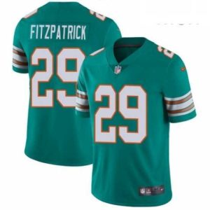 Premium Mens Nike Miami Dolphins 29 Minkah Fitzpatrick Aqua Green Alternate Vapor Untouchable Limited Player NFL Jersey