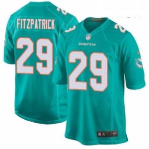Outstanding Mens Nike Miami Dolphins 29 Minkah Fitzpatrick Game Aqua Green Team Color NFL Jersey