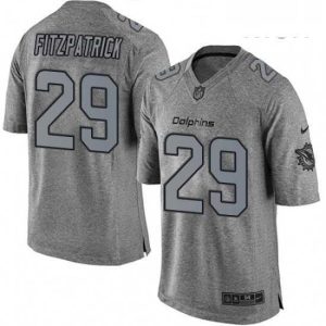 Gorgeous Mens Nike Miami Dolphins 29 Minkah Fitzpatrick Limited Gray Gridiron NFL Jersey