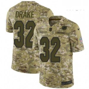 Finest Mens Nike Miami Dolphins 32 Kenyan Drake Limited Camo 2018 Salute to Service NFL Jersey
