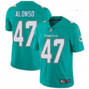 Gorgeous Mens Nike Miami Dolphins 47 Kiko Alonso Aqua Green Team Color Vapor Untouchable Limited Player NFL Jersey