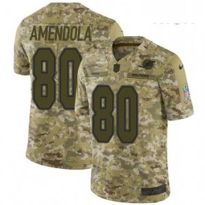 Superb Mens Nike Miami Dolphins 80 Danny Amendola Limited Camo 2018 Salute to Service NFL Jersey