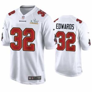 Exceptional Mike Edwards Buccaneers White Super Bowl Lv Game Fashion Jersey