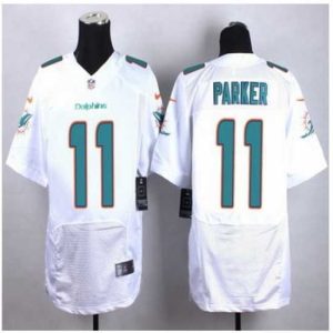 Gorgeous New Miami Dolphins #11 DeVante Parker White Stitched NFL New Elite Jersey