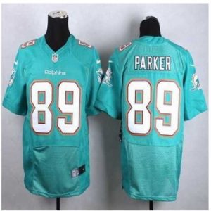 Outstanding New Miami Dolphins #89 DeVante Parker Aqua Green Team Color Stitched NFL New Elite jersey