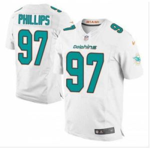 Exquisite New Miami Dolphins #97 Jordan Phillips White Stitched NFL New Elite Jersey