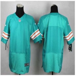 Superb New Miami Dolphins Blank Aqua Green Alternate Mens Stitched NFL Elite Jersey