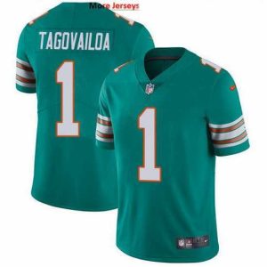 Exquisite Nike Dolphins 1 Tua Tagovailoa Aqua Green Alternate Stitched NFL Vapor Untouchable Limited Jersey