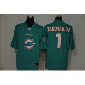Superior Nike Dolphins 1 Tua Tagovailoa Aqua Team Big Logo Vapor Untouchable Limited Jersey