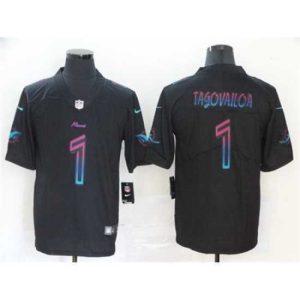 Exceptional Nike Dolphins 1 Tua Tagovailoa Black City Edition Vapor Untouchable Limited Jersey