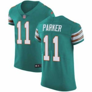 Finest Nike Dolphins #11 DeVante Parker Aqua Green Alternate Mens Stitched NFL Vapor Untouchable Elite Jersey