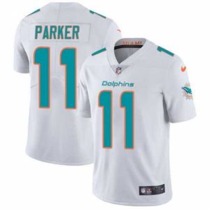 Gorgeous Nike Dolphins #11 DeVante Parker White Mens Stitched NFL Vapor Untouchable Limited Jersey