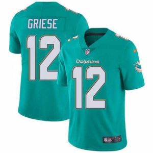 Superior Nike Dolphins #12 Bob Griese Aqua Green Team Color Mens Stitched NFL Vapor Untouchable Limited Jersey