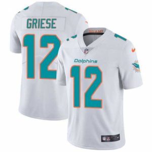 Premium Nike Dolphins #12 Bob Griese White Mens Stitched NFL Vapor Untouchable Limited Jersey