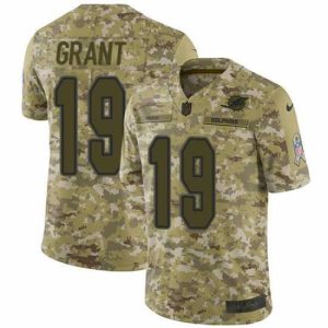 Superior Nike Dolphins #19 Jakeem Grant Camo Stitched NFL Limited 2018 Salute To Service Jersey