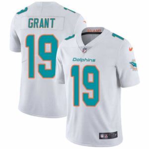 Superior Nike Dolphins #19 Jakeem Grant White Stitched NFL Vapor Untouchable Limited Jersey