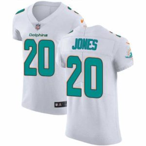 Superb Nike Dolphins #20 Reshad Jones White Mens Stitched NFL Vapor Untouchable Elite Jersey