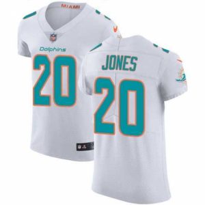 Superior Nike Dolphins #20 Reshad Jones White Mens Stitched NFL Vapor Untouchable Elite Jersey