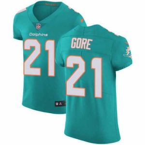 Marvelous Nike Dolphins #21 Frank Gore Aqua Green Team Color Mens Stitched NFL Vapor Untouchable Elite Jersey