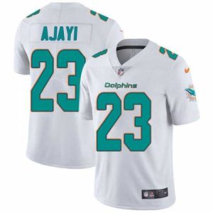 Gorgeous Nike Dolphins #23 Jay Ajayi White Mens Stitched NFL Vapor Untouchable Limited Jersey
