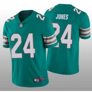 Exceptional Nike Dolphins 24 Byron Jones Aqua Throwback Vapor Untouchable Limited Jersey