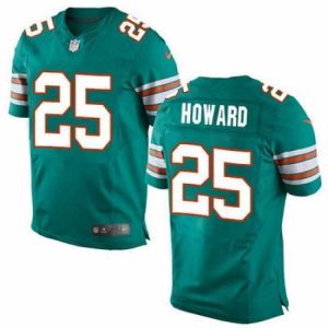 Finest Nike Dolphins #25 Xavien Howard Aqua Green Alternate Mens Stitched NFL Elite Jersey