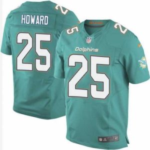 Superior Nike Dolphins #25 Xavien Howard Aqua Green Team Color Mens Stitched NFL New Elite Jersey