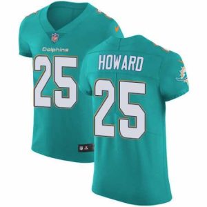 Finest Nike Dolphins #25 Xavien Howard Aqua Green Team Color Mens Stitched NFL Vapor Untouchable Elite Jersey