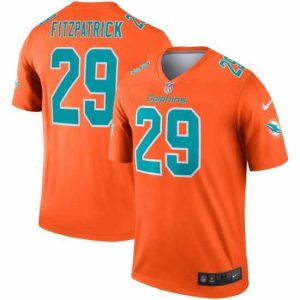 Finest Nike Dolphins 29 Minkah Fitzpatrick Orange Inverted Legend Jersey