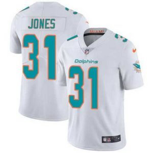 Outstanding Nike Dolphins 31 Byron Jones White Stitched NFL Vapor Untouchable Limited Jersey