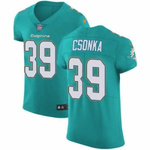 Gorgeous Nike Dolphins #39 Larry Csonka Aqua Green Team Color Mens Stitched NFL Vapor Untouchable Elite Jersey